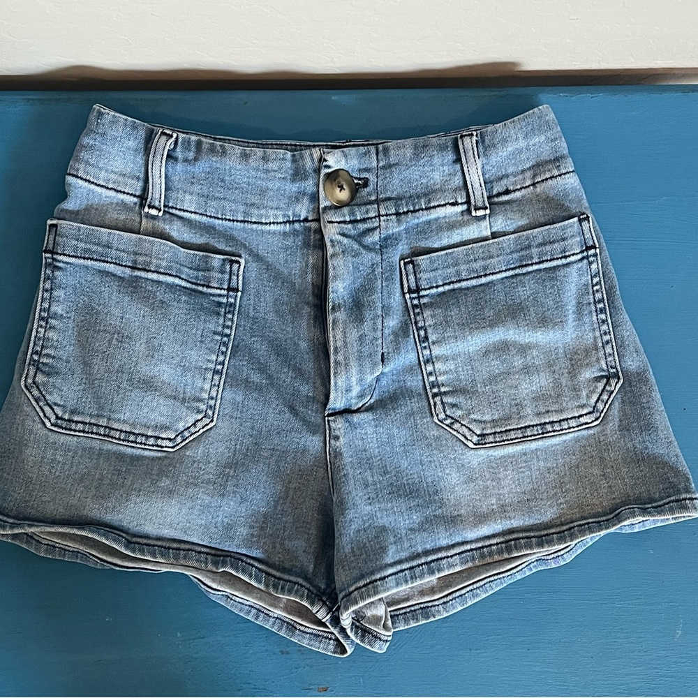 Maeve Collette Light Blue Denim Shorts 28